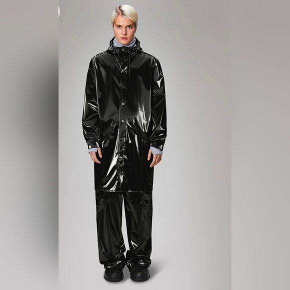 NWT! RAINS UNISEX Long Jacket W3 Night Size Unisex XS MSRP $125